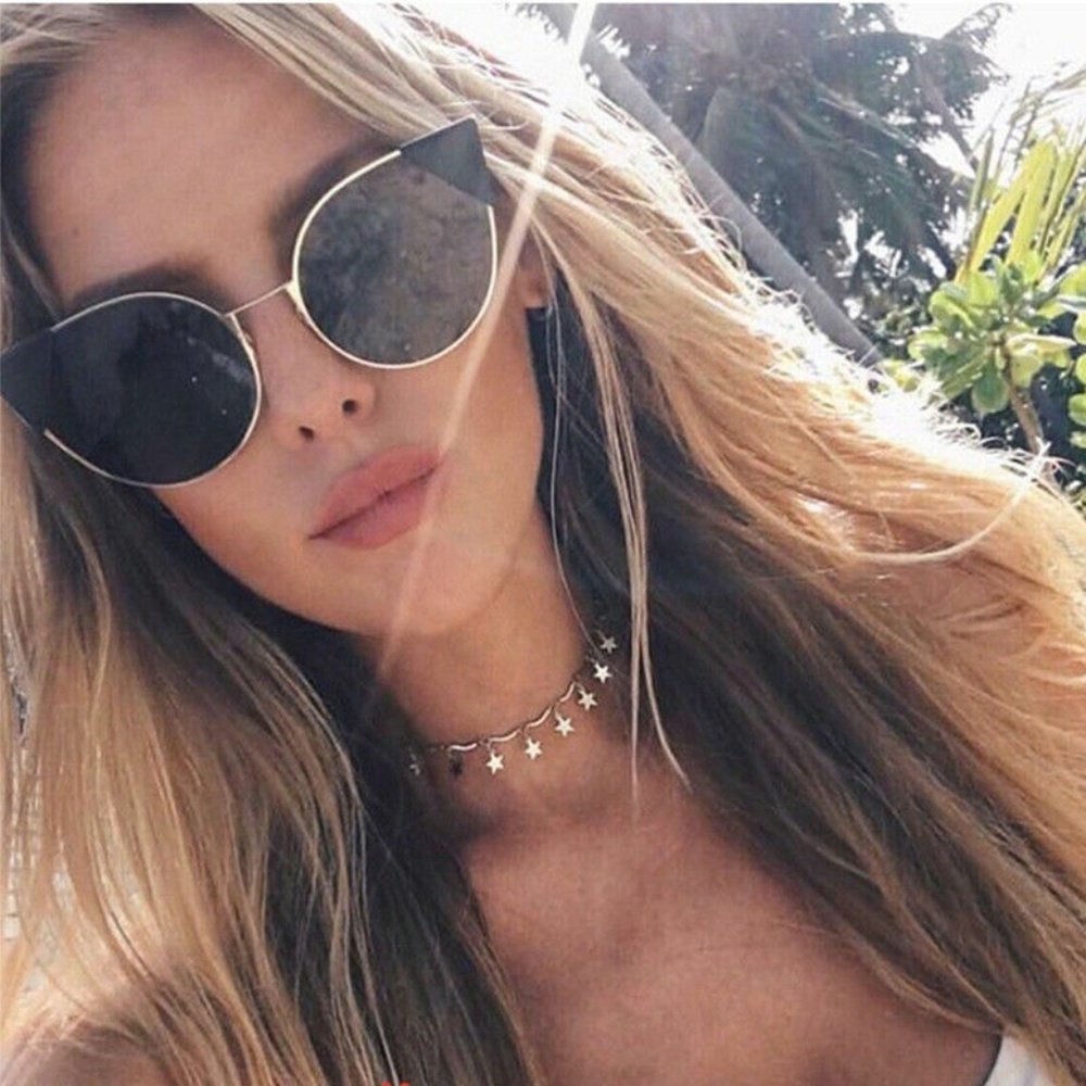 Dainty Simple Gold Tiny Star Choker Chain Necklace